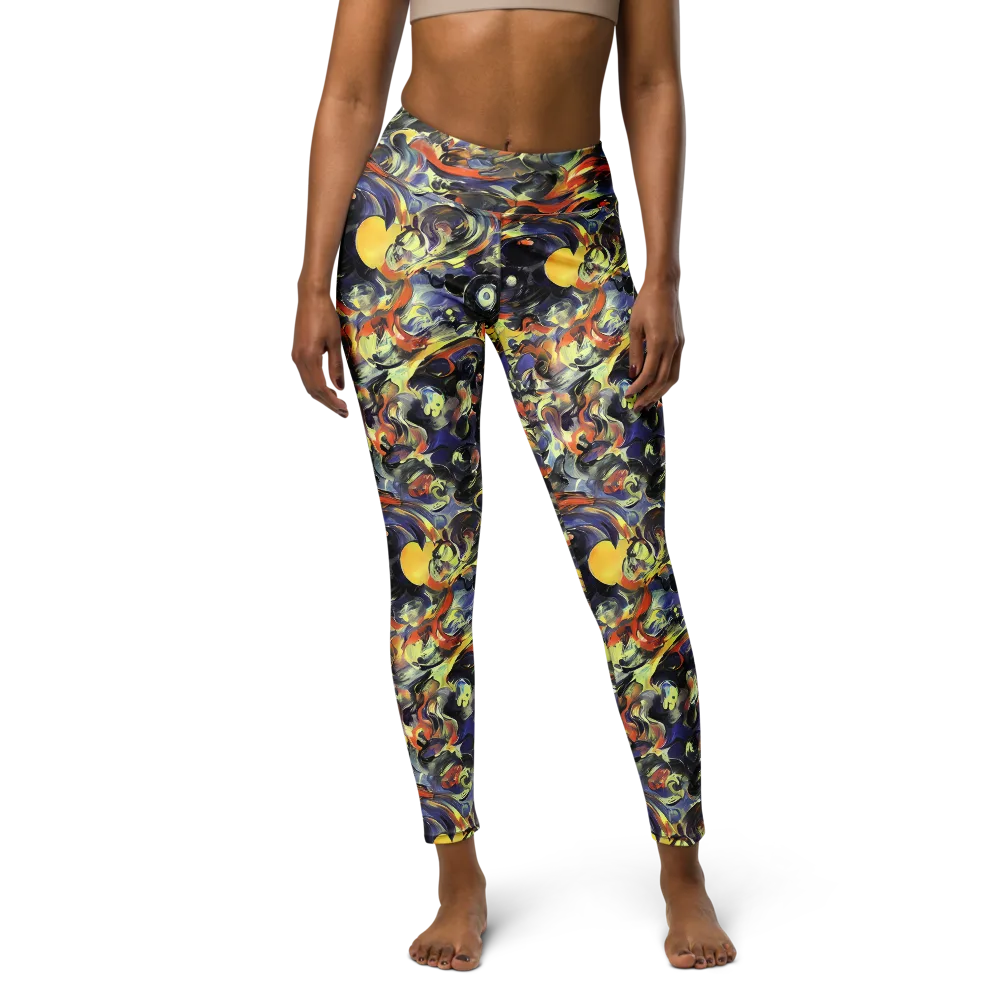 Twilight Chaos on Yoga Leggings — Front
