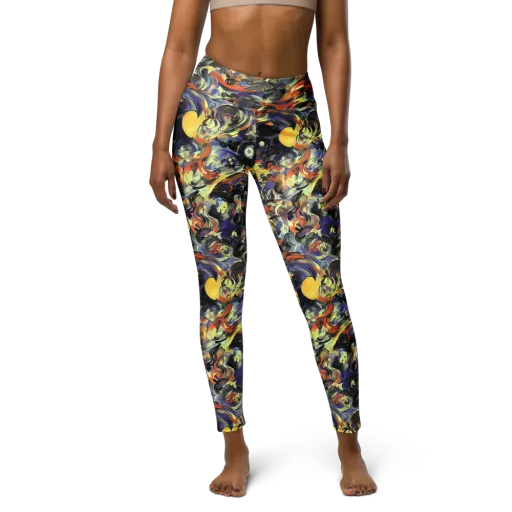 Twilight Chaos on a Yoga Leggings