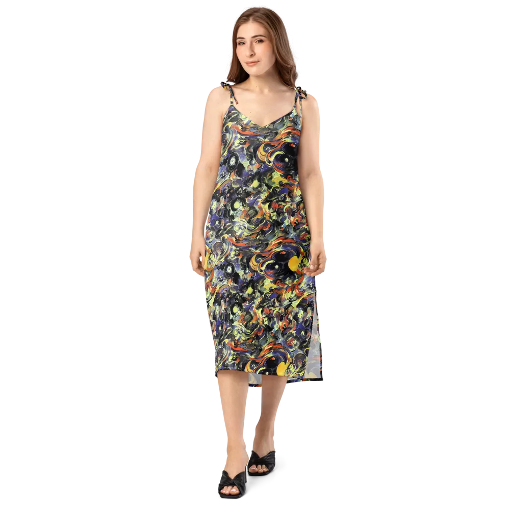Twilight Chaos on Slip Dress — Front