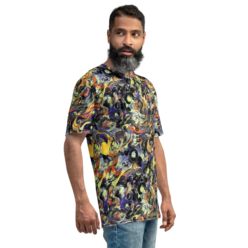 Twilight Chaos on Men's Crew Neck T-Shirt — Right