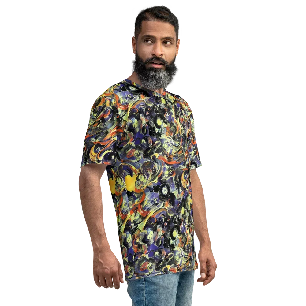 Twilight Chaos on Men's Crew Neck T-Shirt — Right