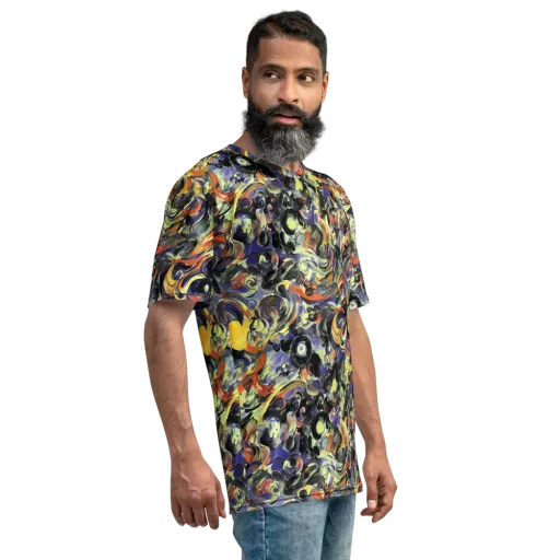 Twilight Chaos on a Men's Crew Neck T-Shirt