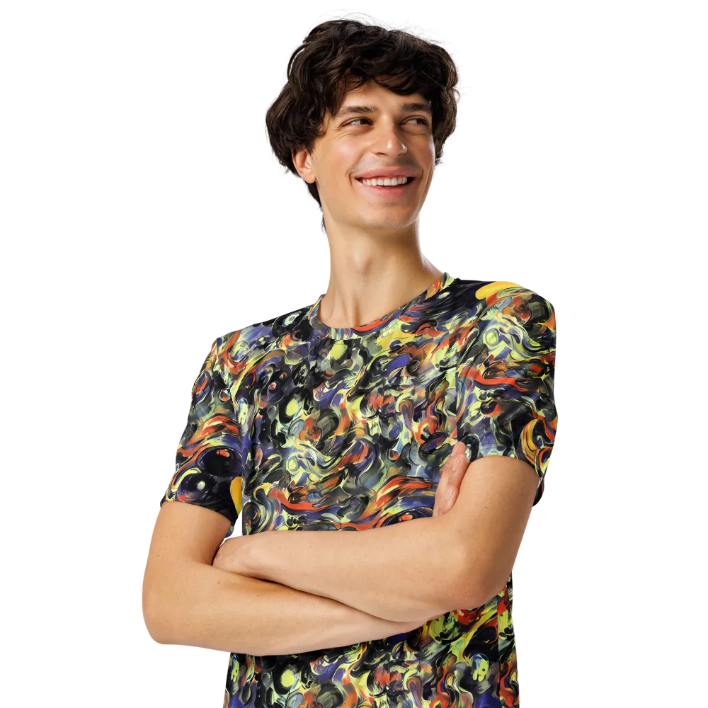 Twilight Chaos on Men's Crew Neck T-Shirt — Left Front
