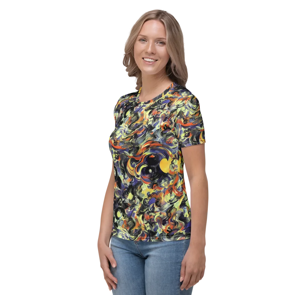 Twilight Chaos on Women's Crew Neck T-Shirt — Left