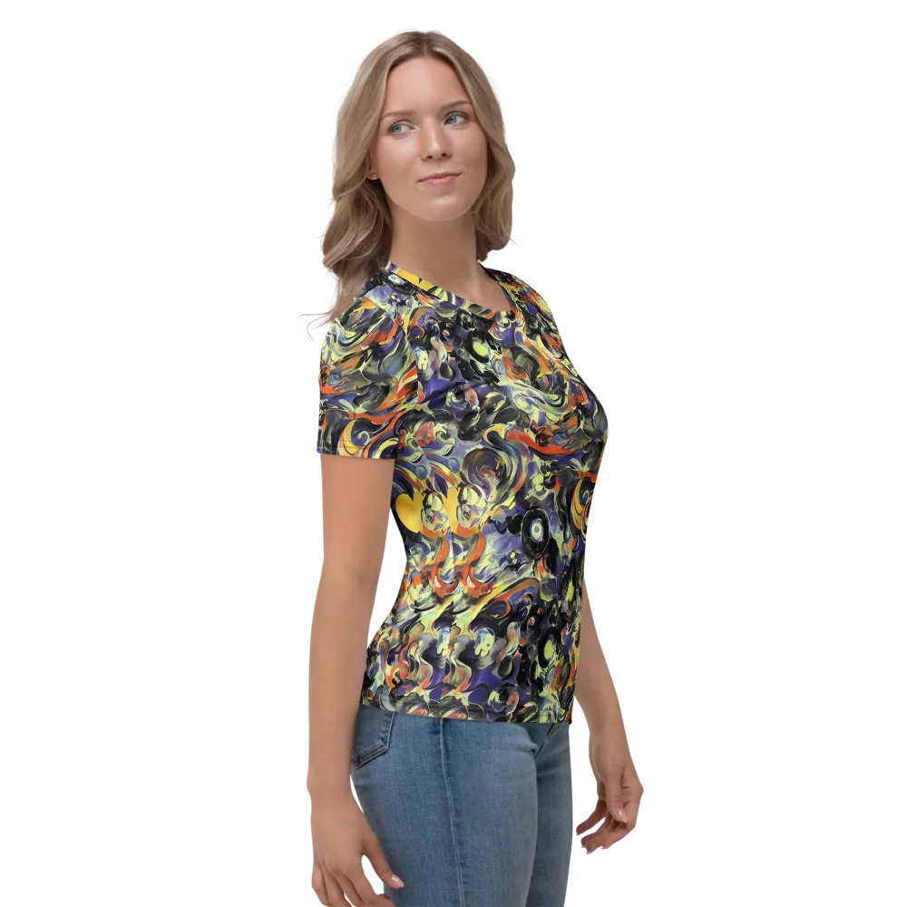 Twilight Chaos on Women's Crew Neck T-Shirt — Right