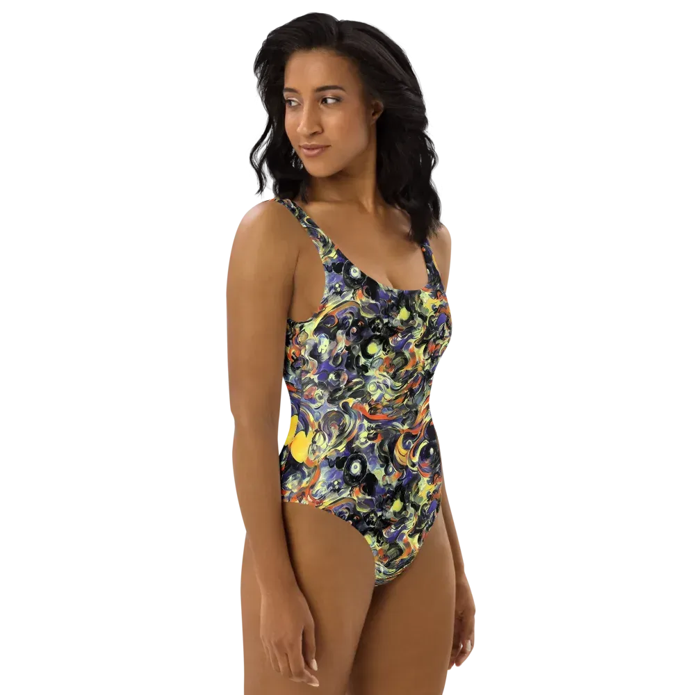 Twilight Chaos on One-Piece Swimsuit — Right