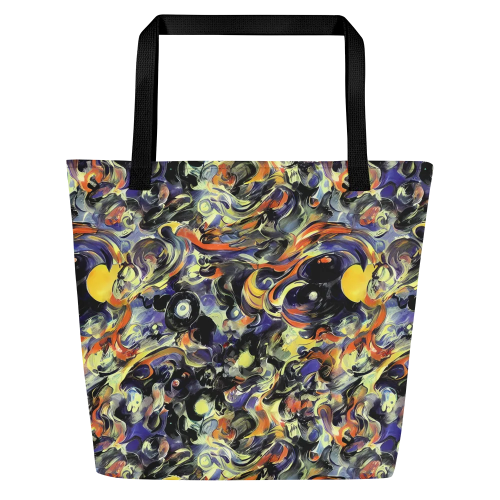 Twilight Chaos on Large Tote Bag W/ Pocket — Front