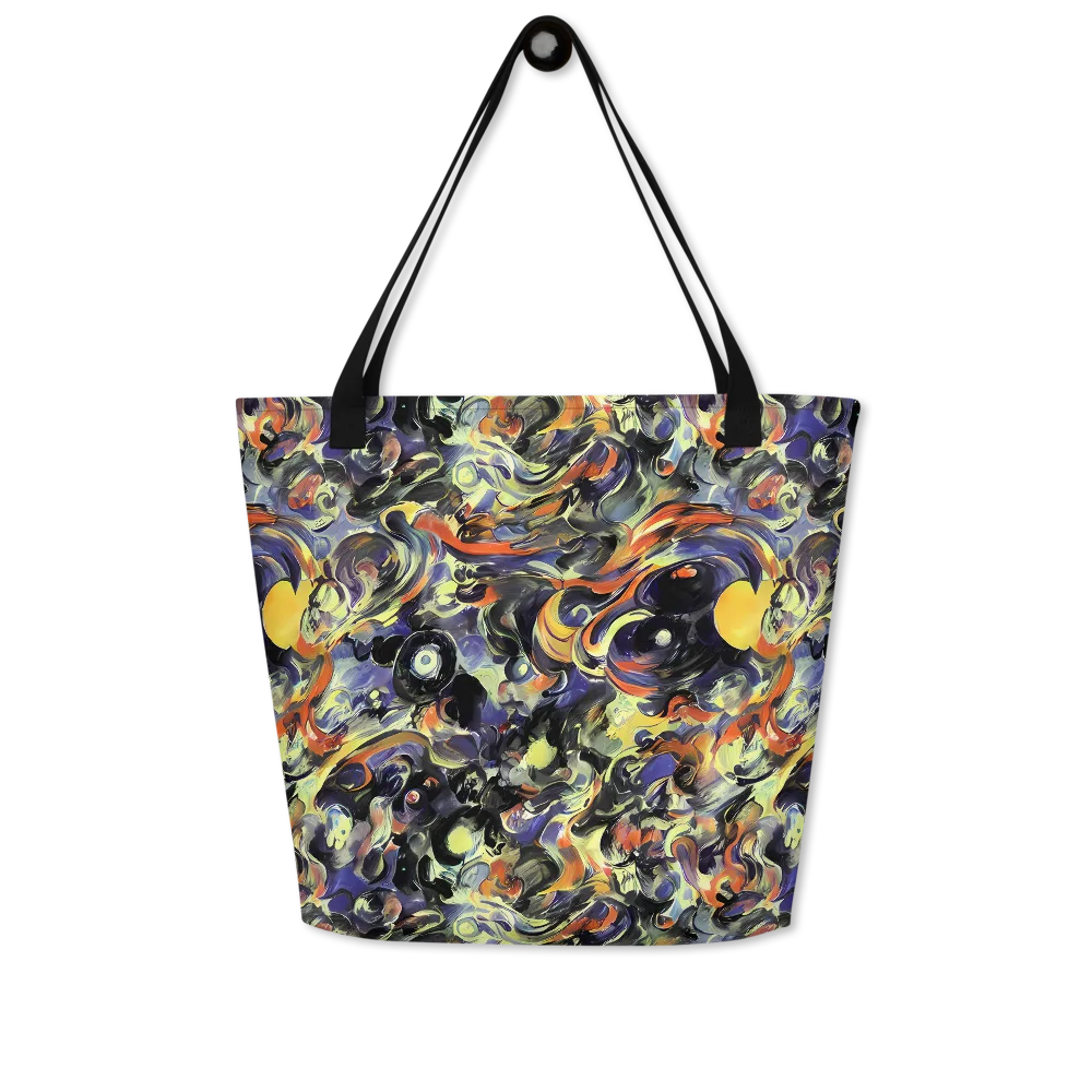 Twilight Chaos on Large Tote Bag W/ Pocket — Front