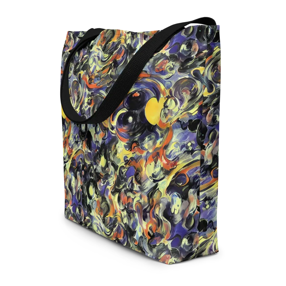 Twilight Chaos on Large Tote Bag W/ Pocket — Front