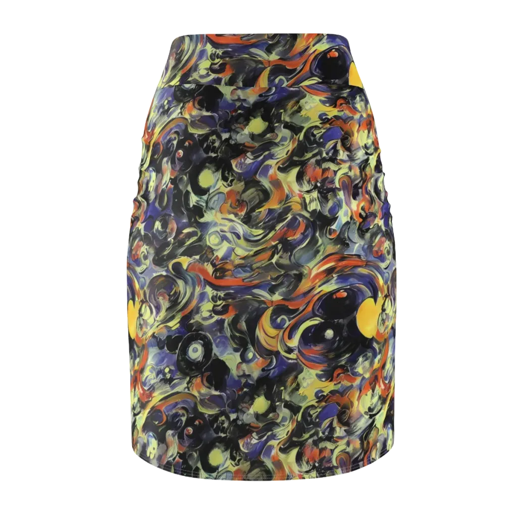 Twilight Chaos on Pencil Skirt — Back