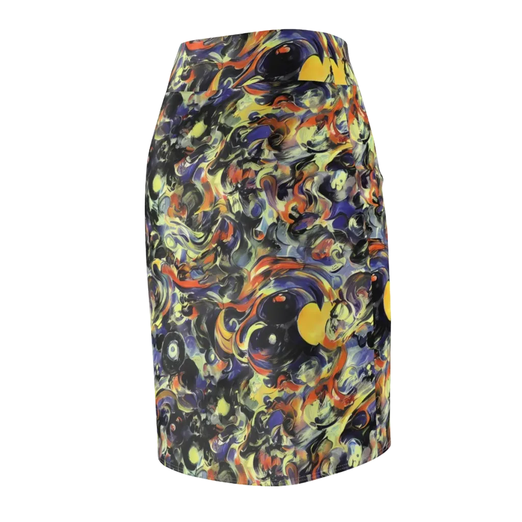 Twilight Chaos on Pencil Skirt — Back Side