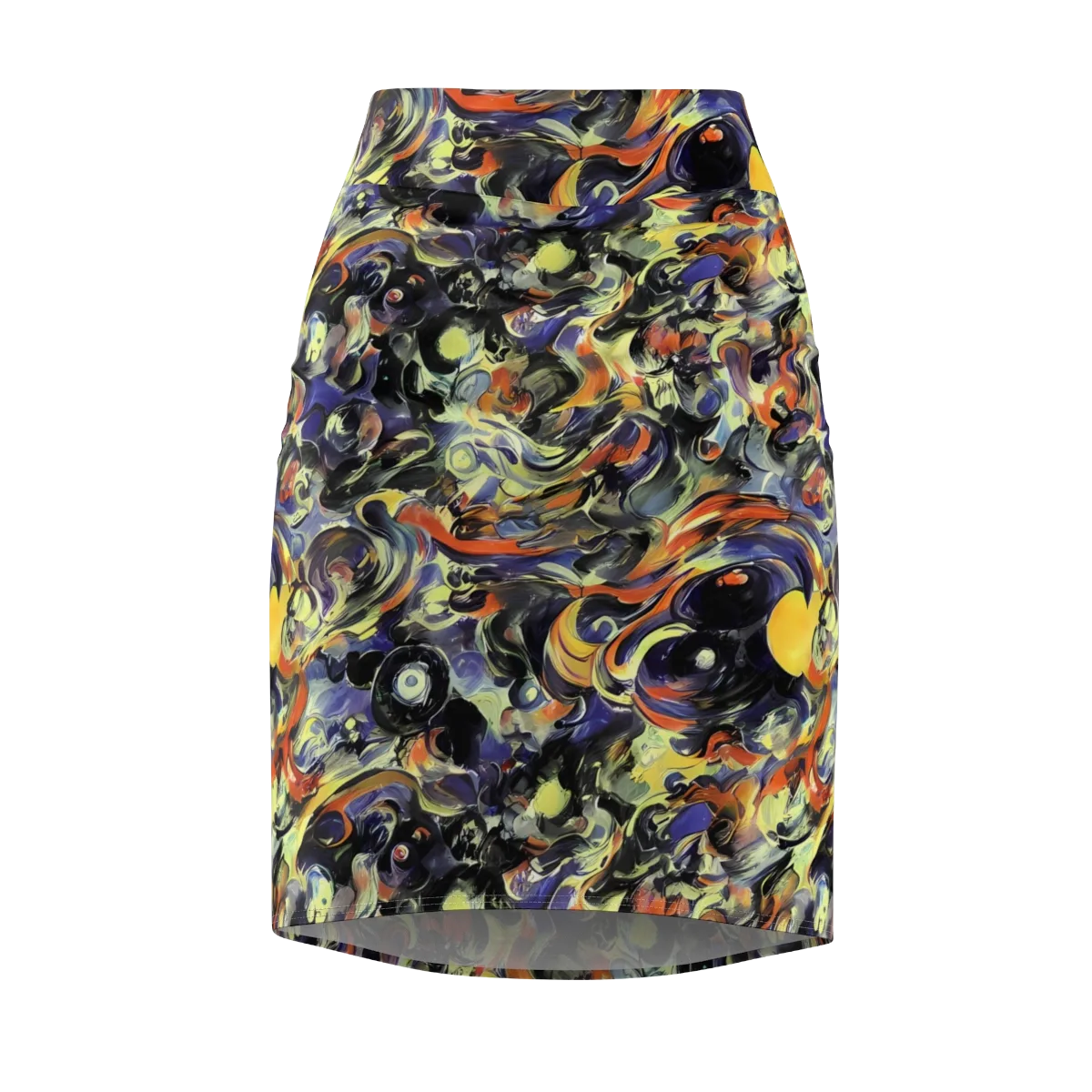 Twilight Chaos on Pencil Skirt — Front
