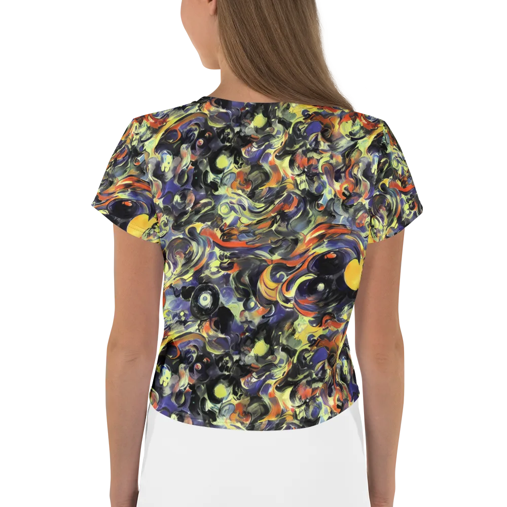 Twilight Chaos on Crop Tee — Back