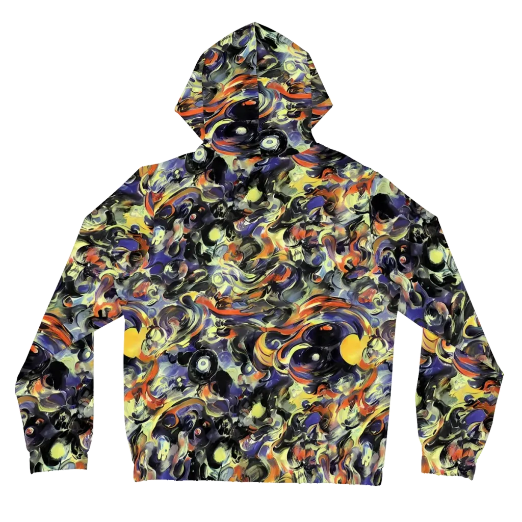 Twilight Chaos on Women's Full-Zip Hoodie — Back