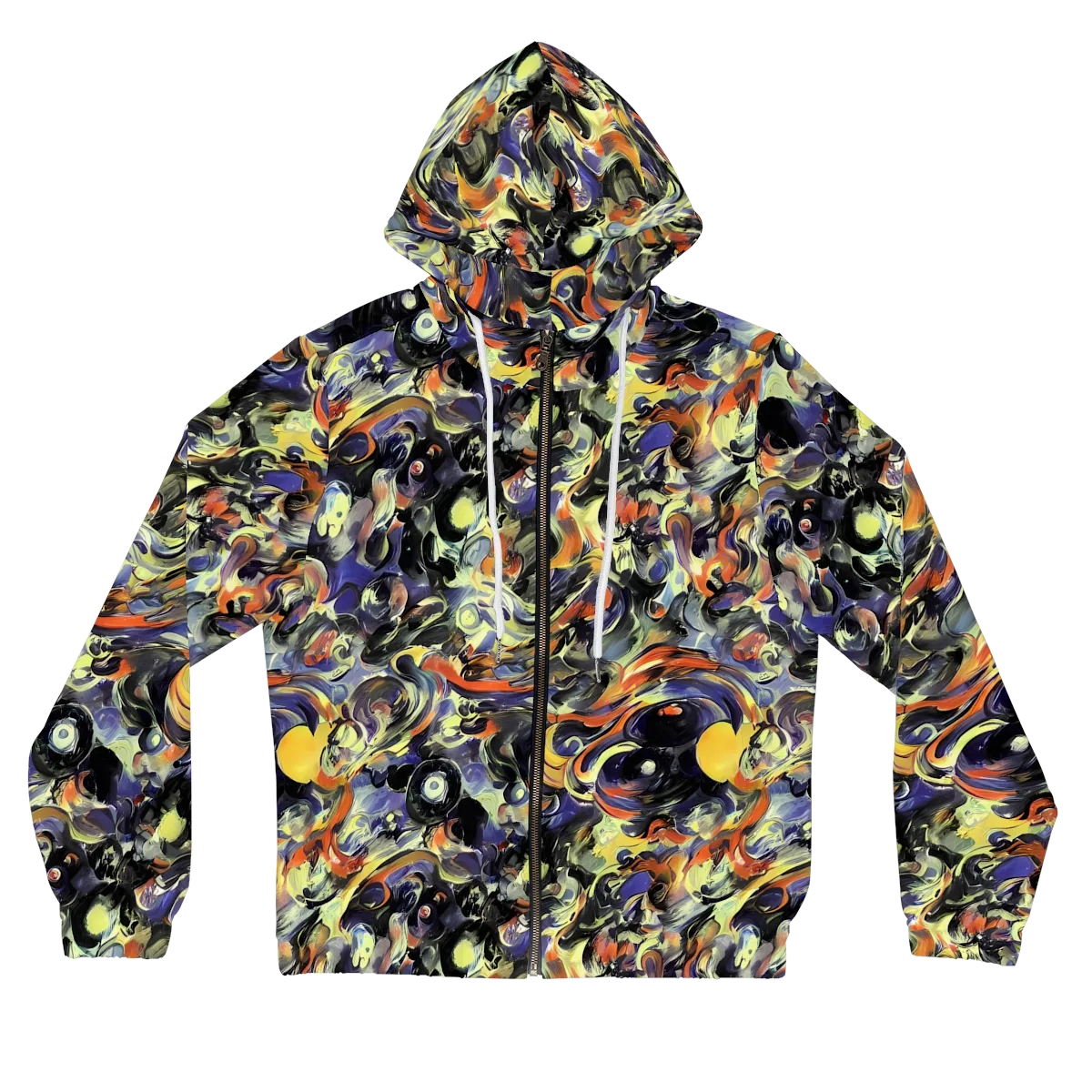 Twilight Chaos on Women's Full-Zip Hoodie — Front