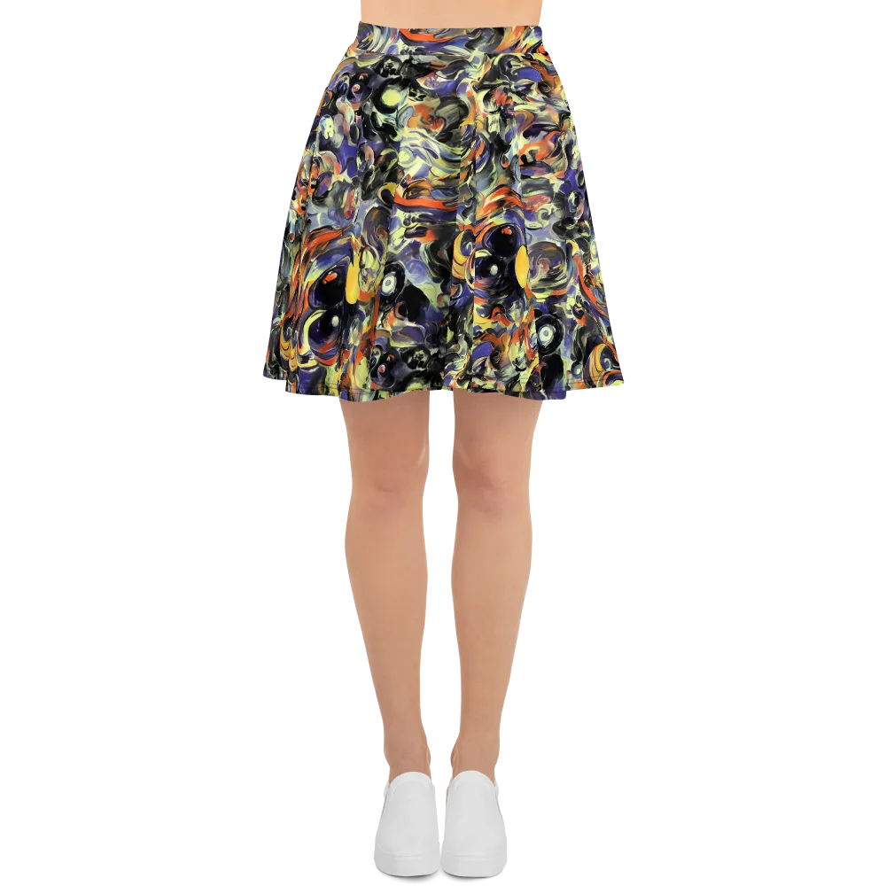Twilight Chaos on Skater Skirt — Front