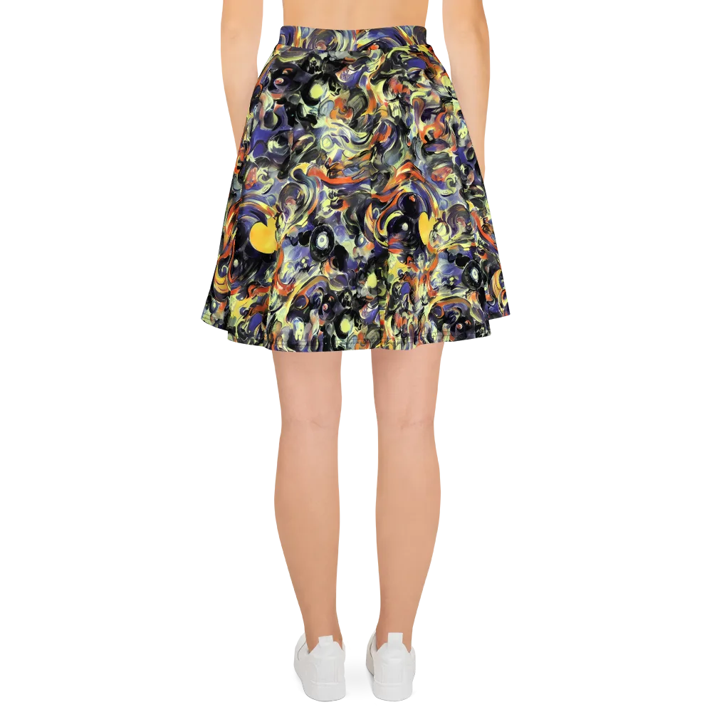 Twilight Chaos on Skater Skirt — Back