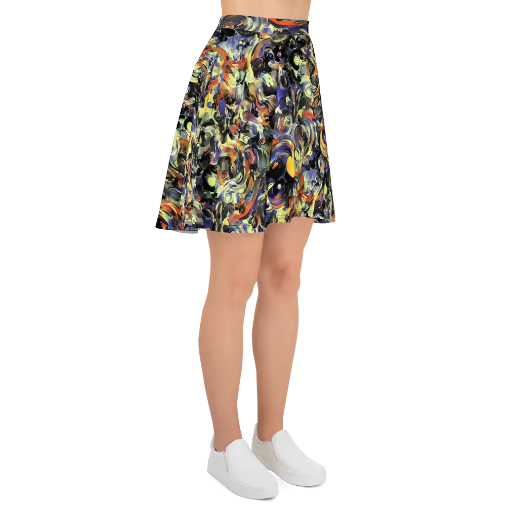 Twilight Chaos on Skater Skirt — Right