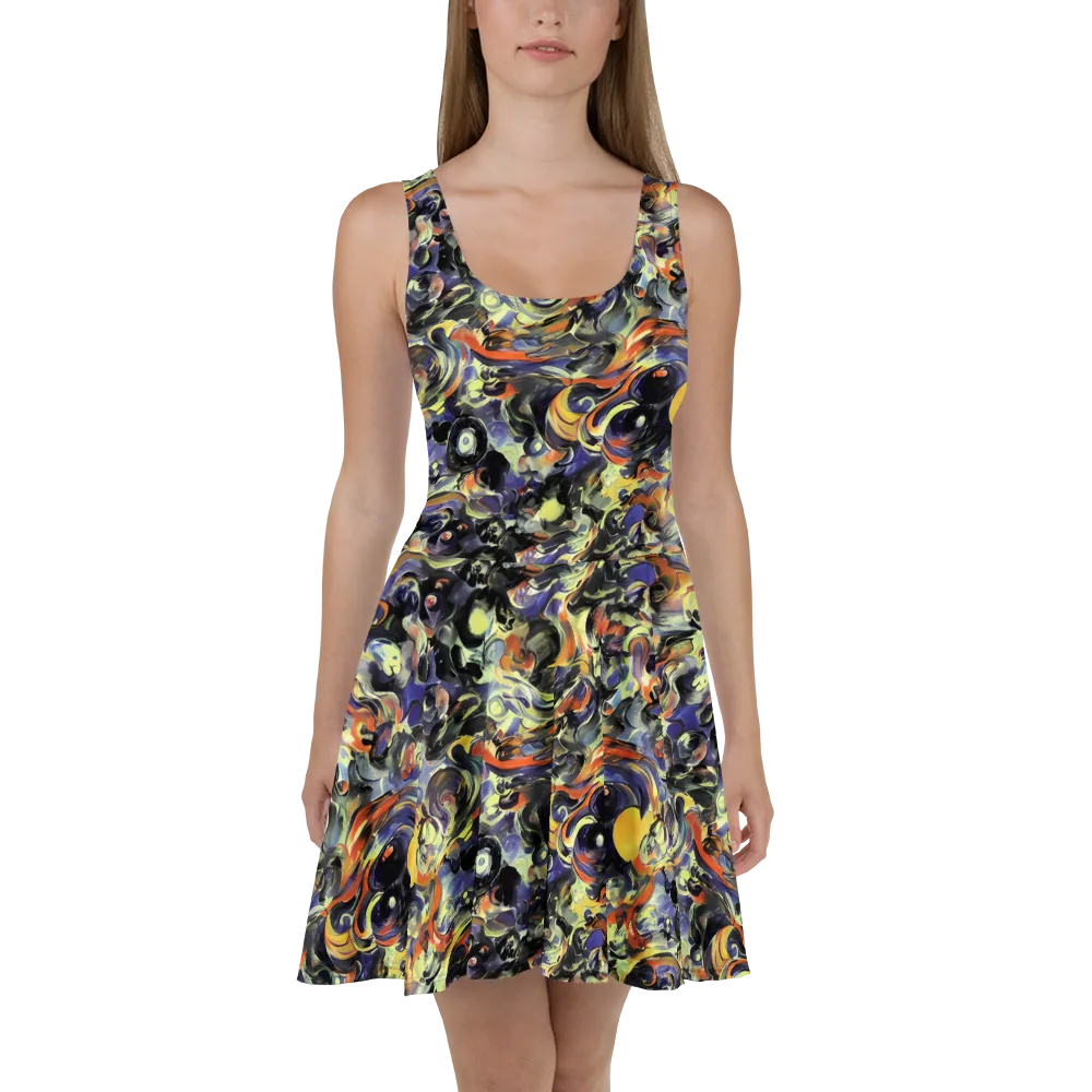 Twilight Chaos on Skater Dress — Front