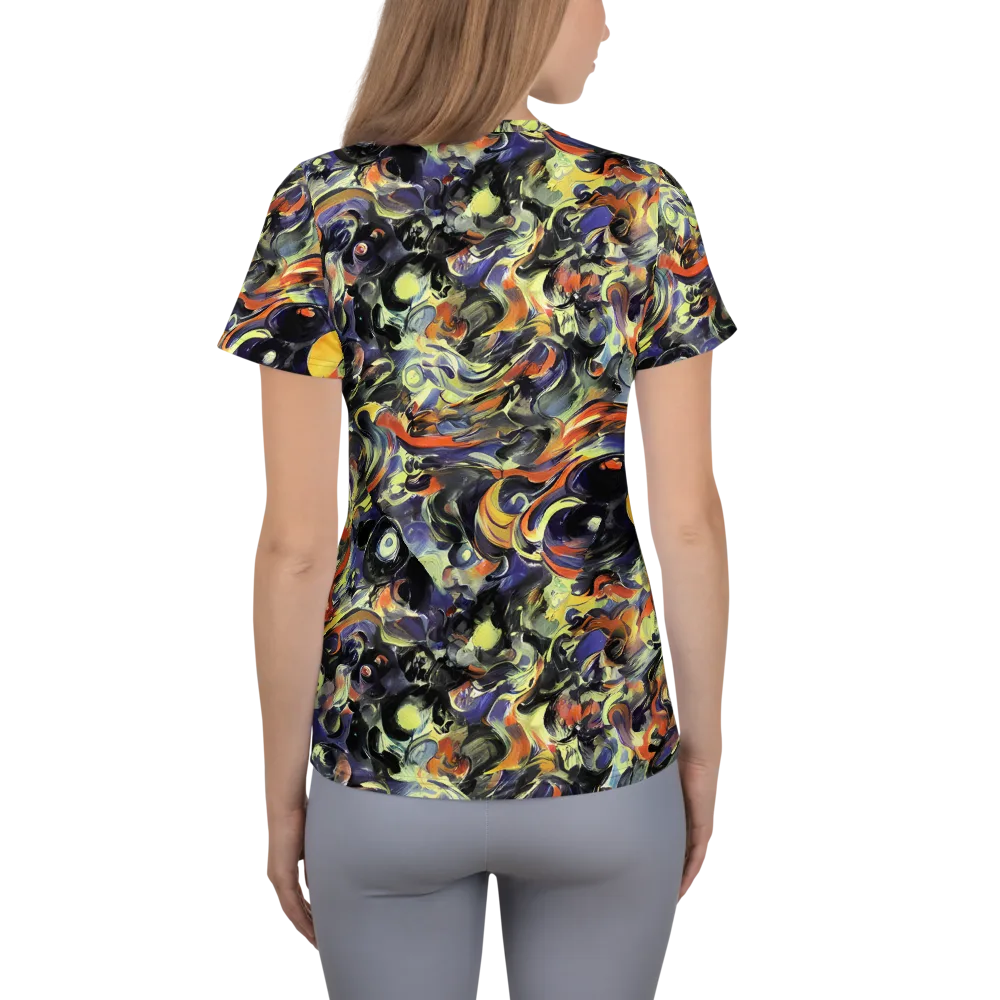 Twilight Chaos on Women's Athletic T-Shirt — Back
