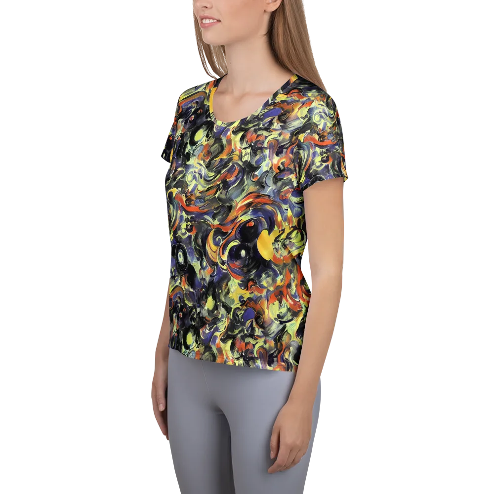 Twilight Chaos on Women's Athletic T-Shirt — Left
