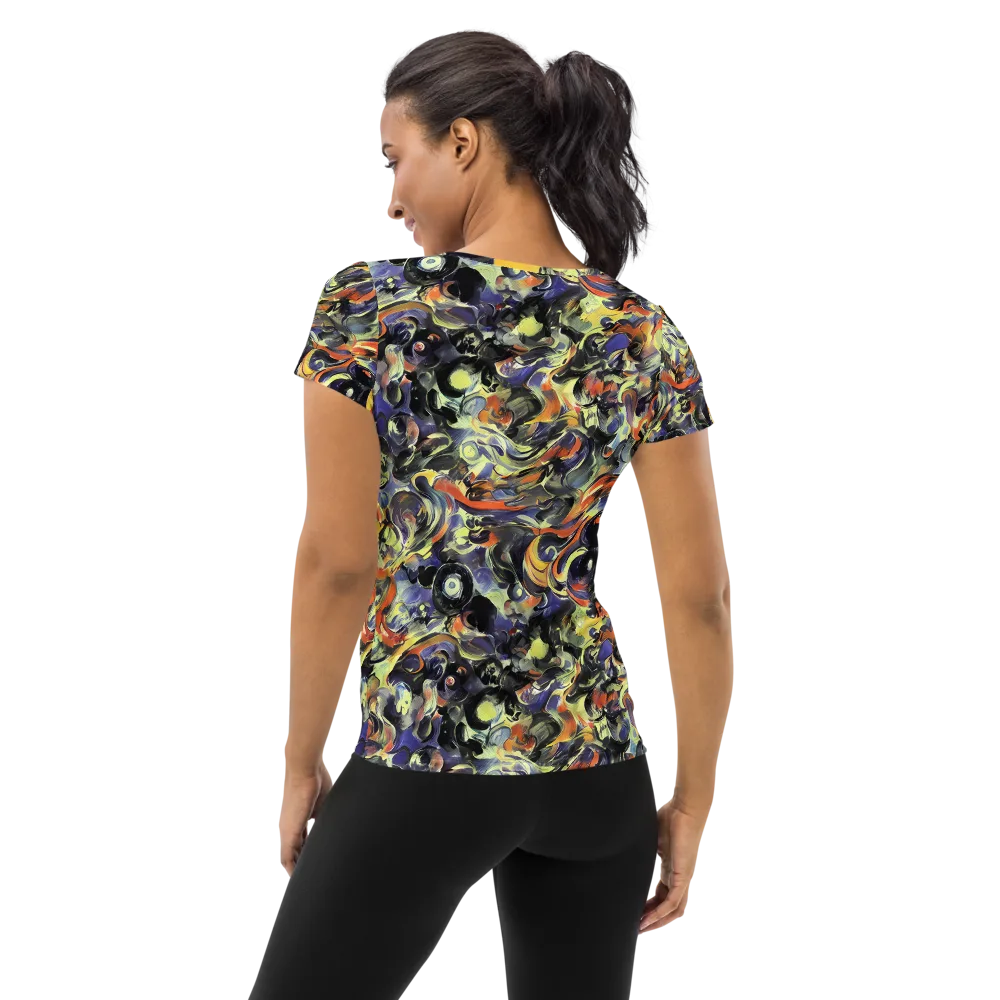 Twilight Chaos on Women's Athletic T-Shirt — Back