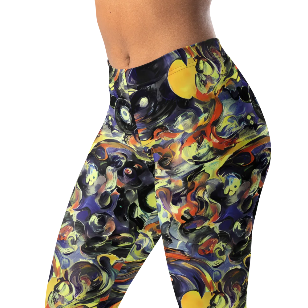 Twilight Chaos on Leggings — Left Front