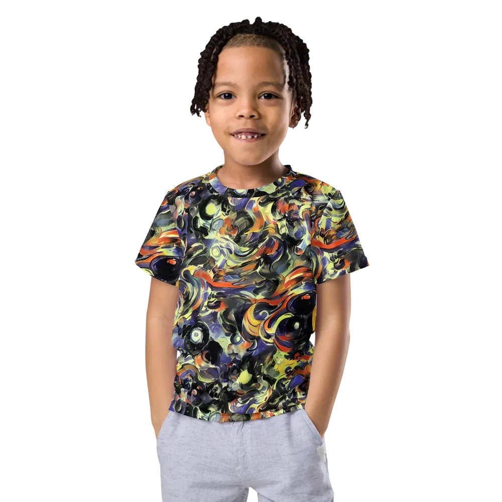 Twilight Chaos on Kids Crew Neck T-Shirt — Front