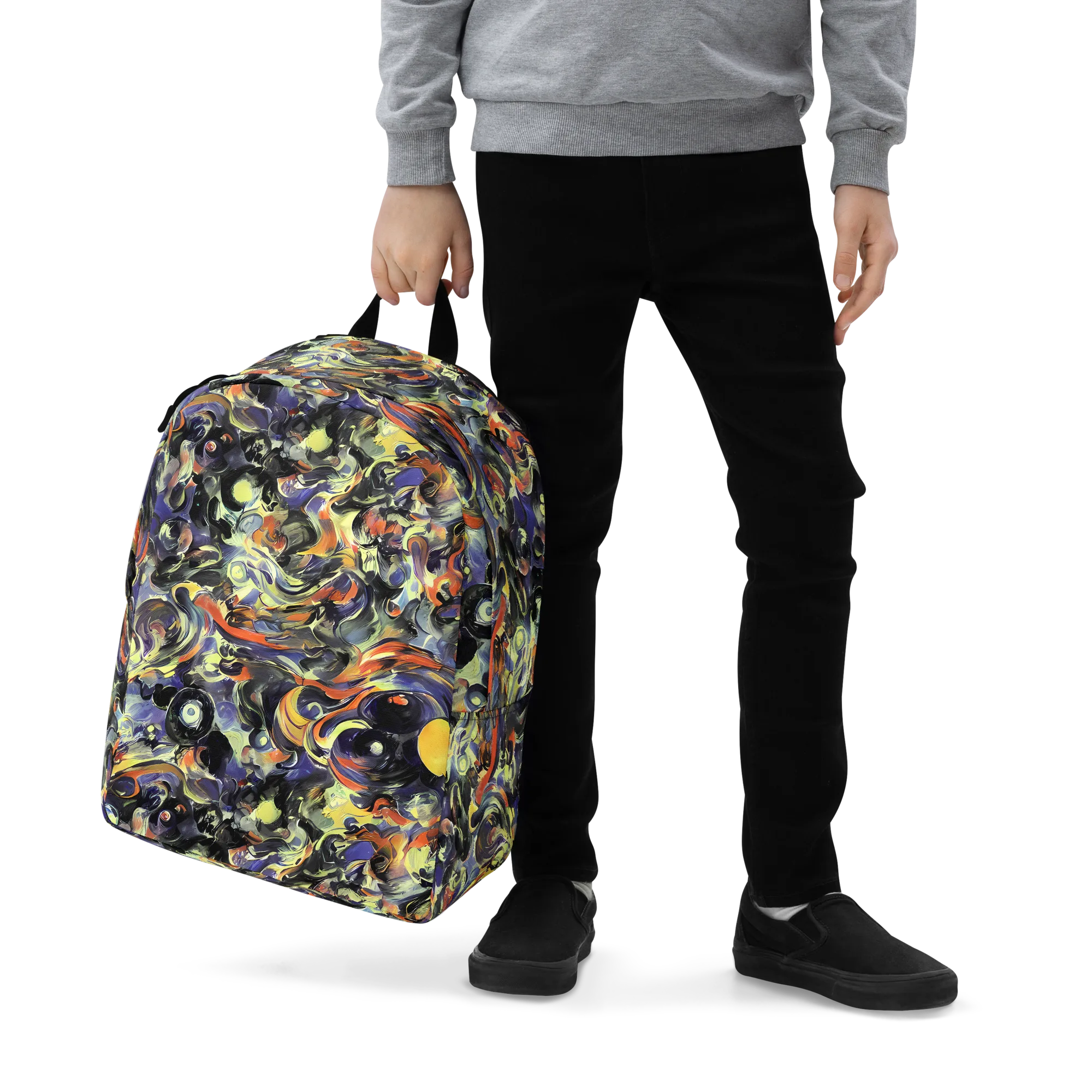 Twilight Chaos on Minimalist Backpack — Zoomed-in