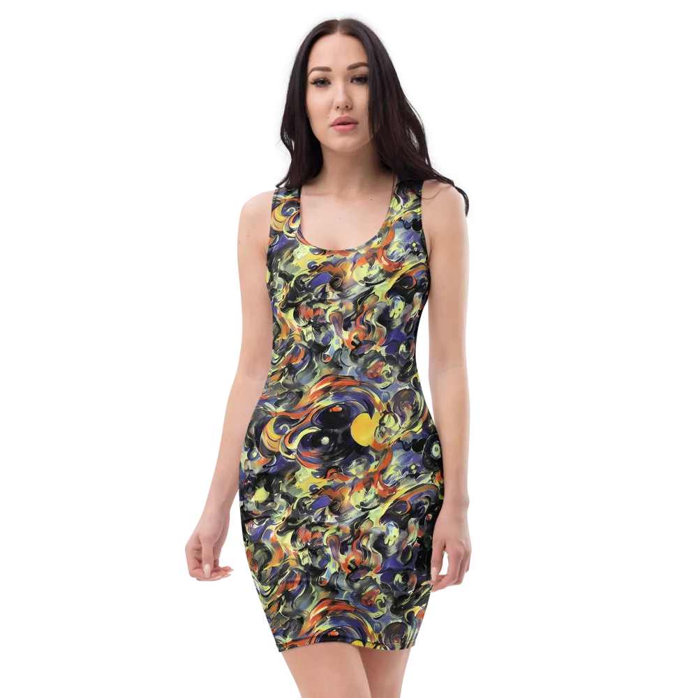 Twilight Chaos on Bodycon Dress — Front