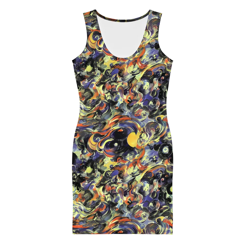 Twilight Chaos on Bodycon Dress — Front
