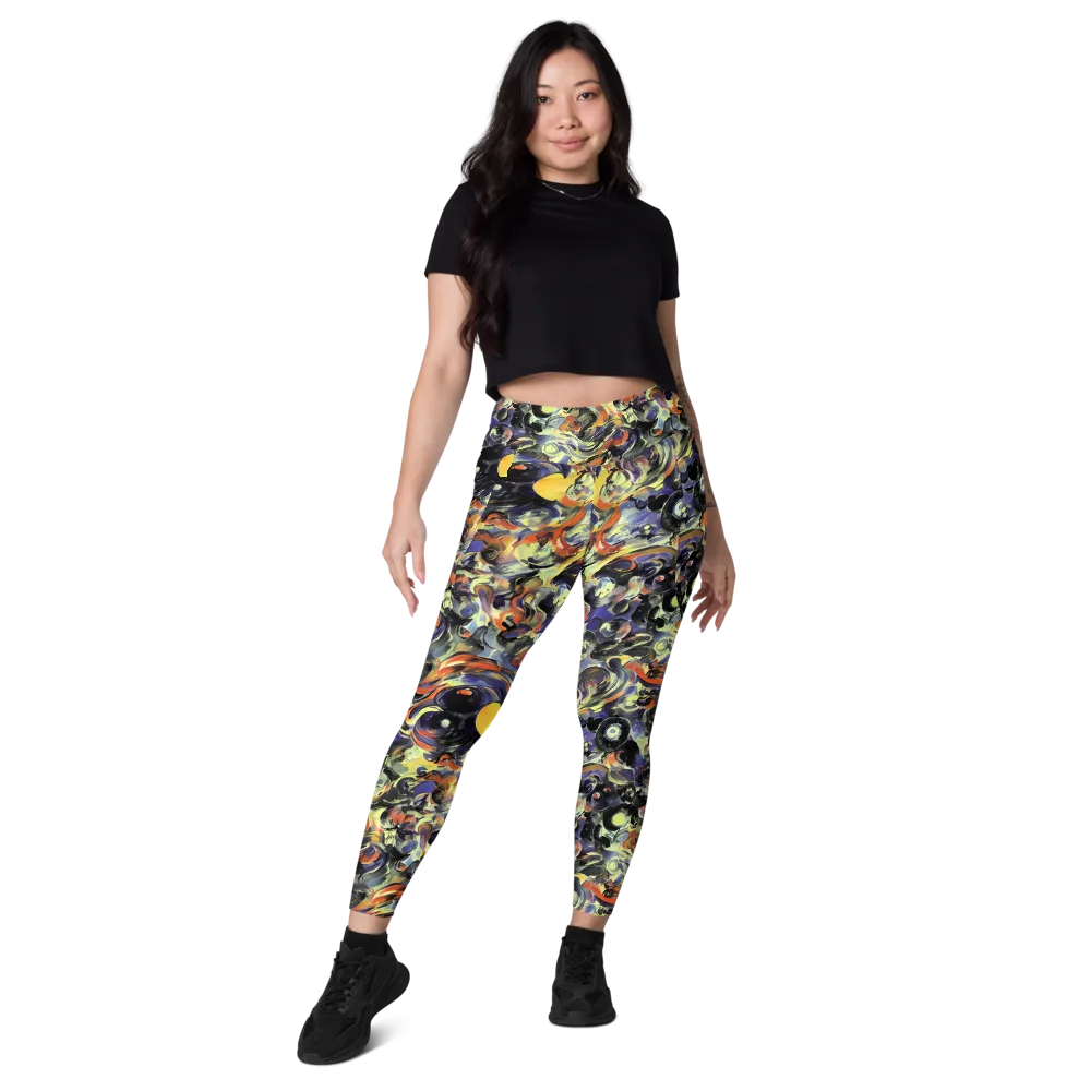 Twilight Chaos on Leggings with Pockets — Front