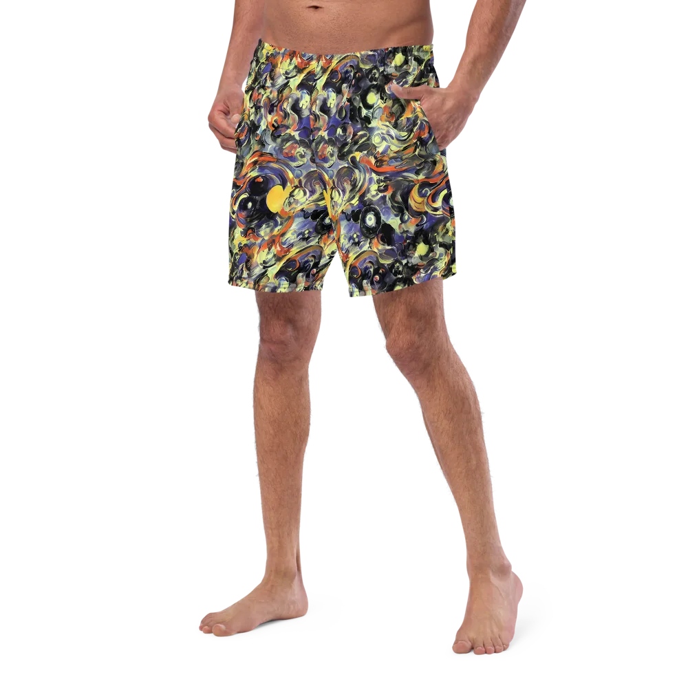 Twilight Chaos on Swim Trunks — Left Front