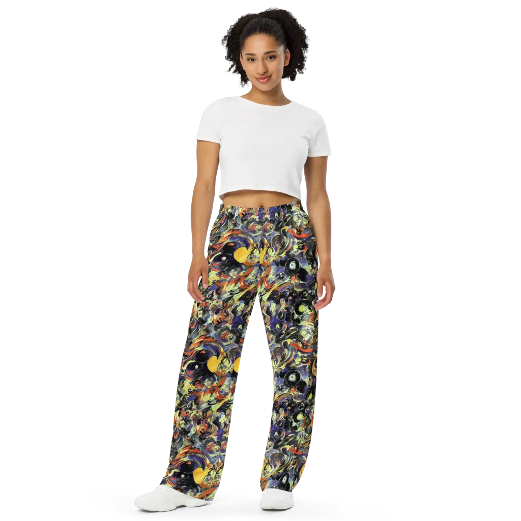 Twilight Chaos on Wide-Leg Pants — Front