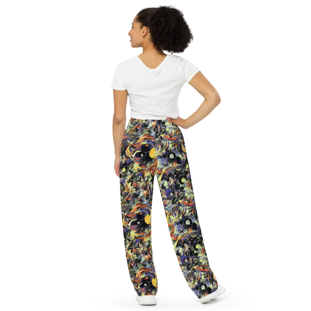 Twilight Chaos on Wide-Leg Pants — Back