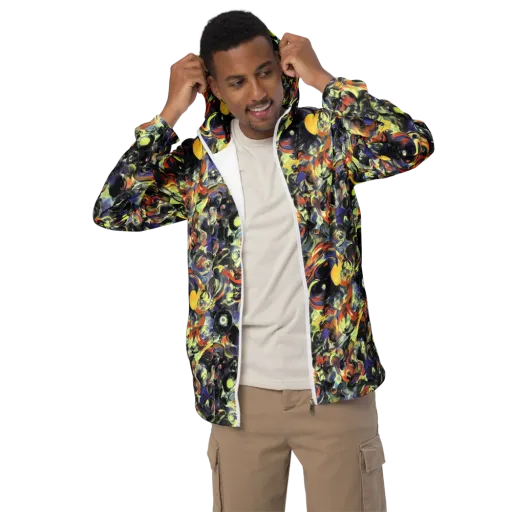 Twilight Chaos on a Men's Windbreaker