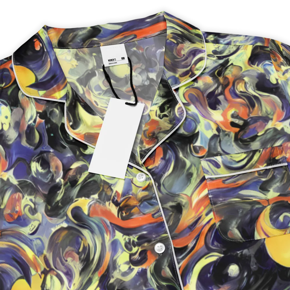 Twilight Chaos on Women's Short Sleeve Pajama Top — Product details