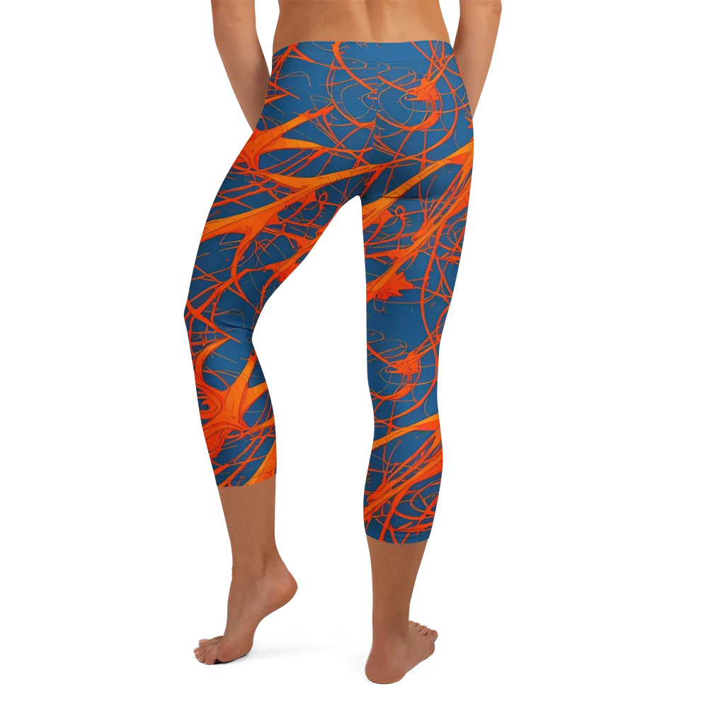 Nautical Ember on Capri Leggings — Back