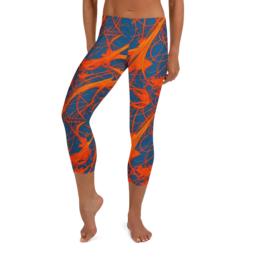 Nautical Ember on Capri Leggings — Front