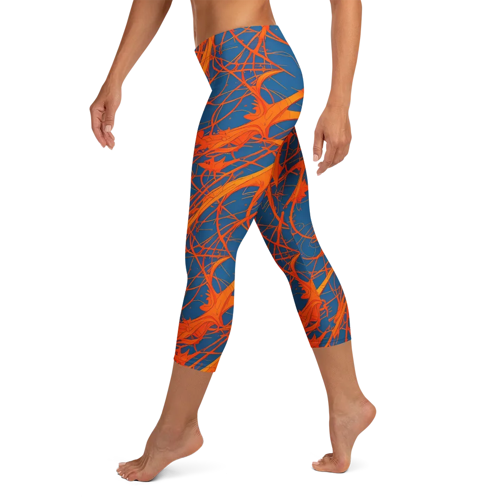 Nautical Ember on Capri Leggings — Left