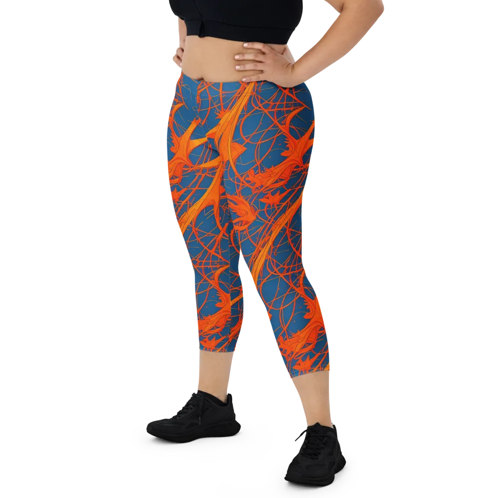 Nautical Ember on Capri Leggings — Front