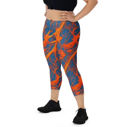Nautical Ember on a Capri Leggings