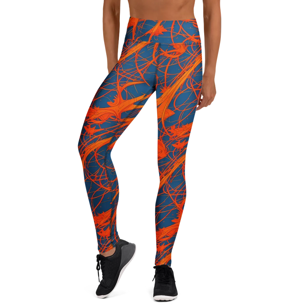 Nautical Ember on Yoga Leggings — Front