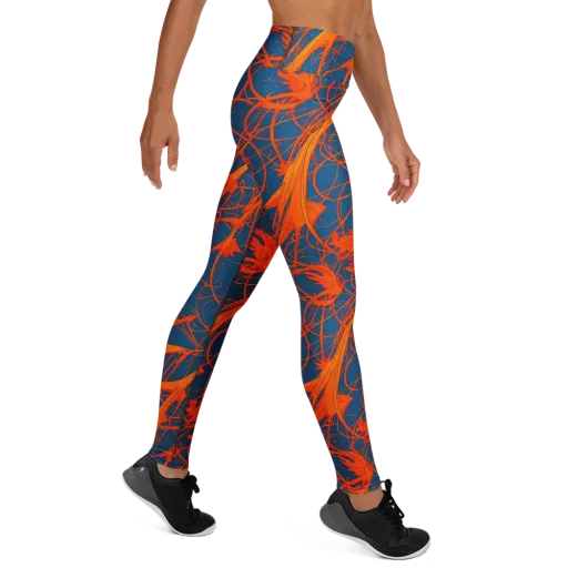 Nautical Ember on a Yoga Leggings