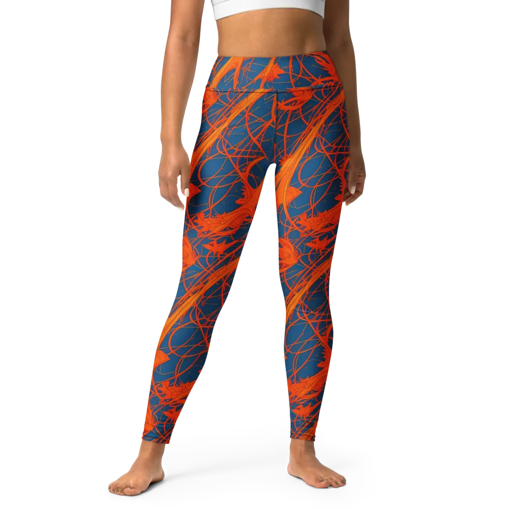 Nautical Ember on Yoga Leggings — Front