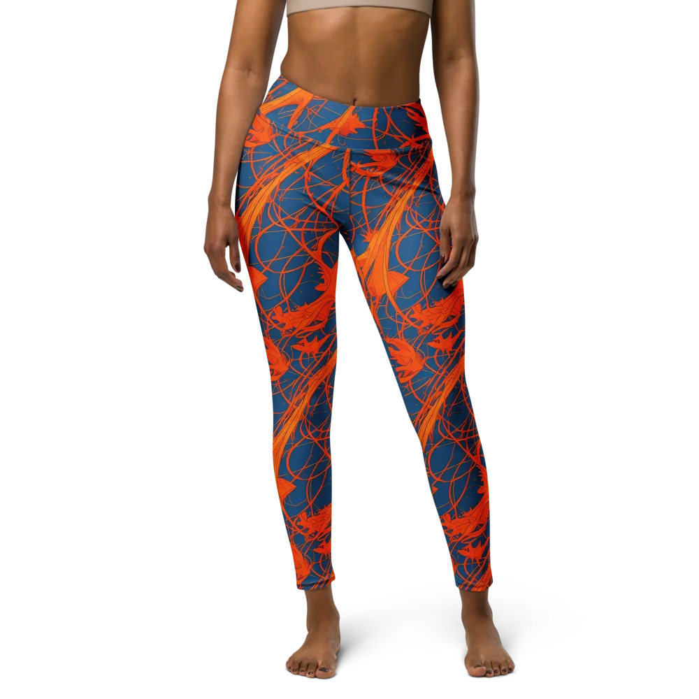 Nautical Ember on Yoga Leggings — Front