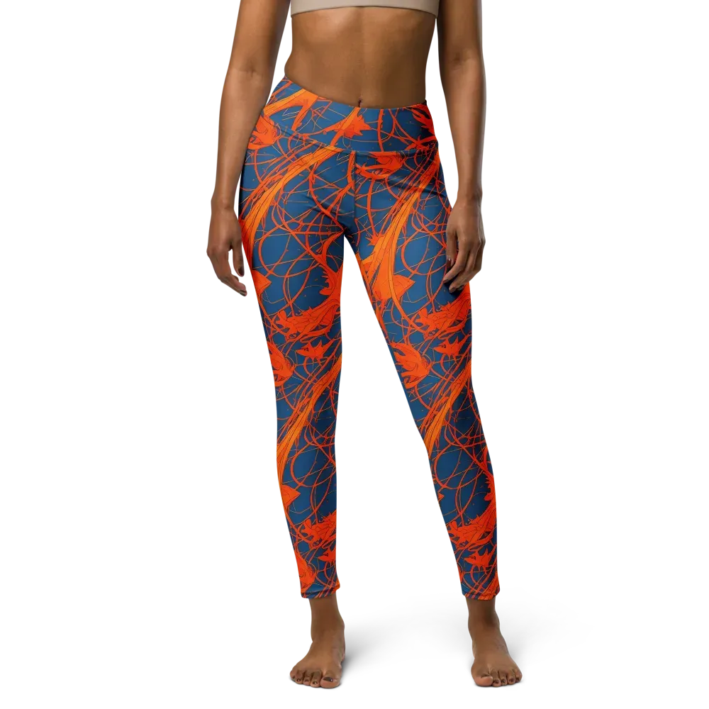 Nautical Ember on Yoga Leggings — Front