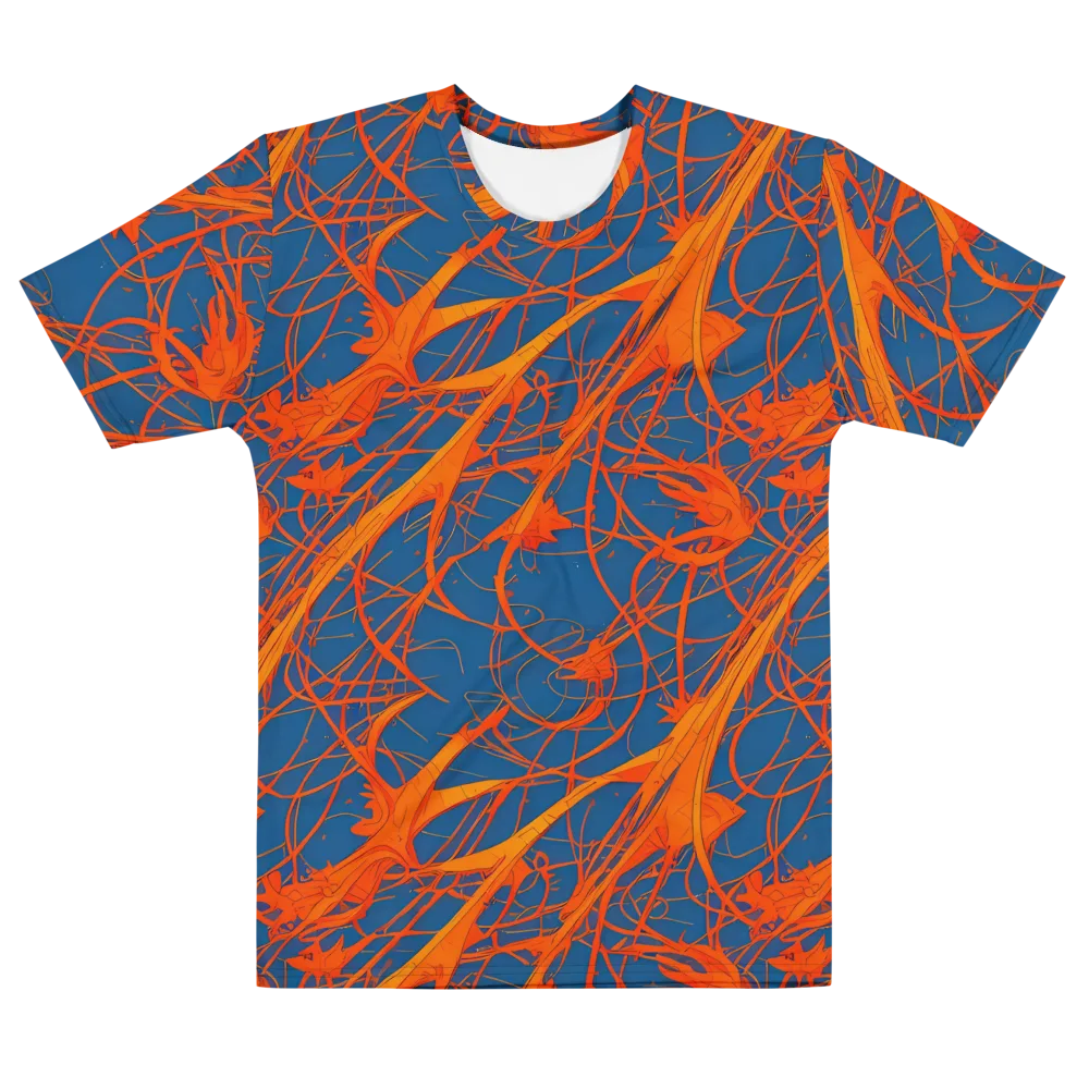 Nautical Ember on Men's Cotton Crew Neck T-Shirt — Front