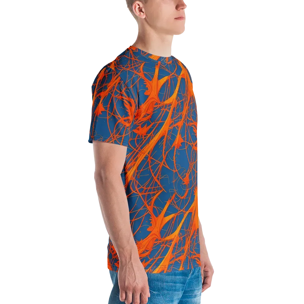 Nautical Ember on Men's Crew Neck T-Shirt — Right