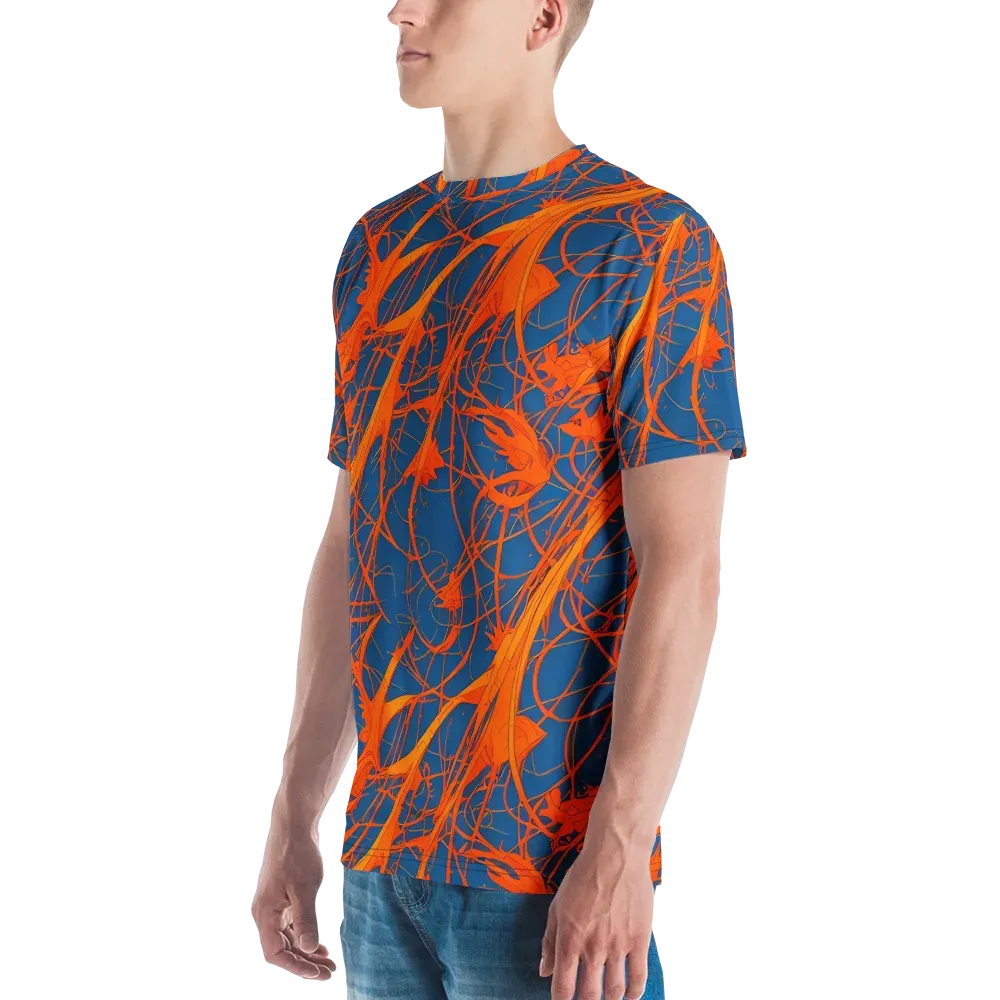 Nautical Ember on Men's Crew Neck T-Shirt — Left
